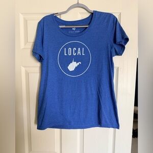 Women’s Blue 'Local' Graphic Tee